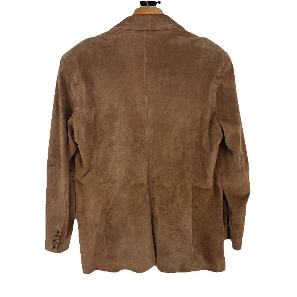 Orvis Mens Blazer Cut Suede‎ Jacket 48L Brown Outdoor Old Money Preppy Heritage